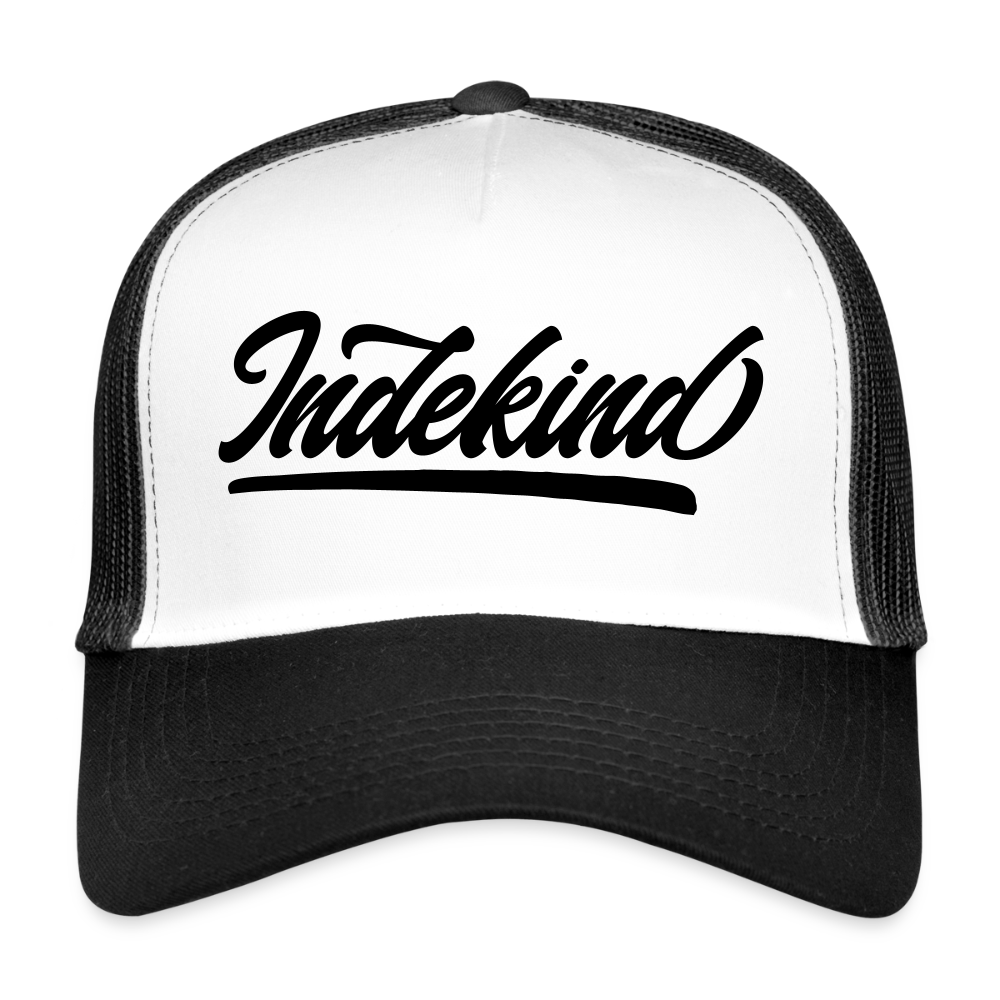 Trucker Cap  | Indekind Klassik - Weiß/Schwarz