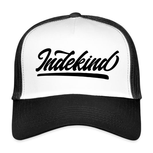 Trucker Cap  | Indekind Klassik - Weiß/Schwarz