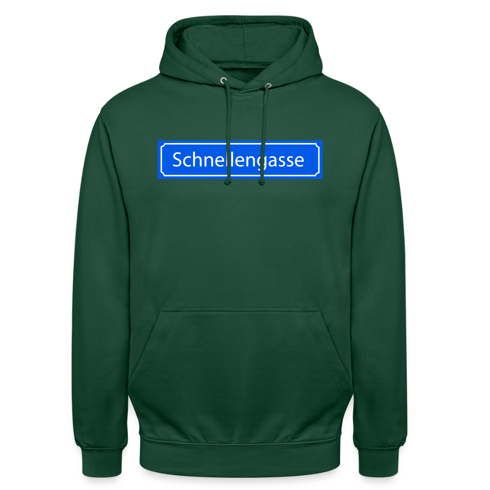 Hoodie | Schnellengasse | Fü allemoole - Flaschengrün