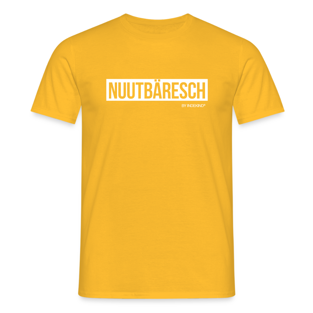 T-Shirt | Nuutbäresch Klassik | Manns-Lüü - Gelb