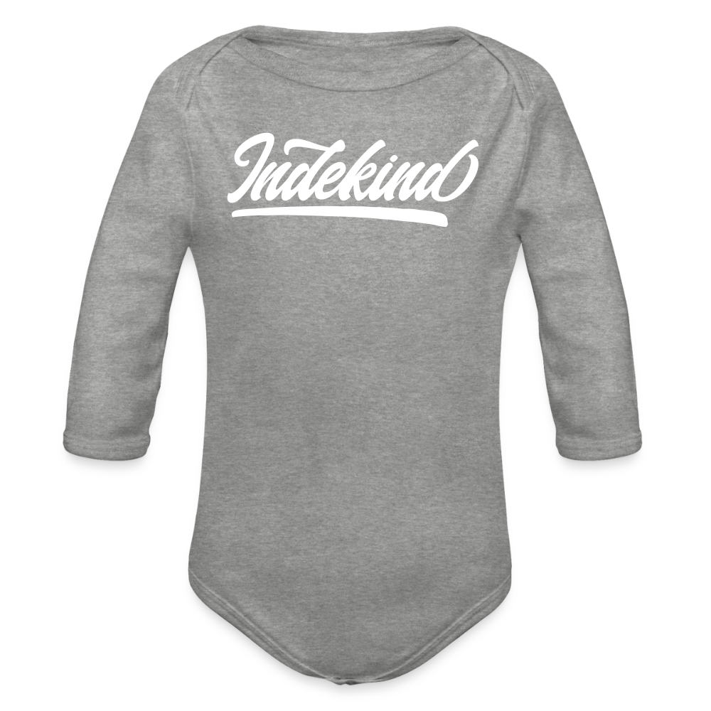 Baby-Body | Indekind Klassik | lang Ärm | kleen - Grau meliert