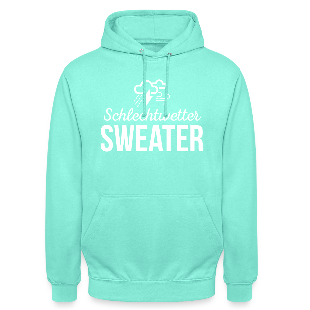 Hoodie | Schlechtwetter Sweater | Fü allemoole - Mint