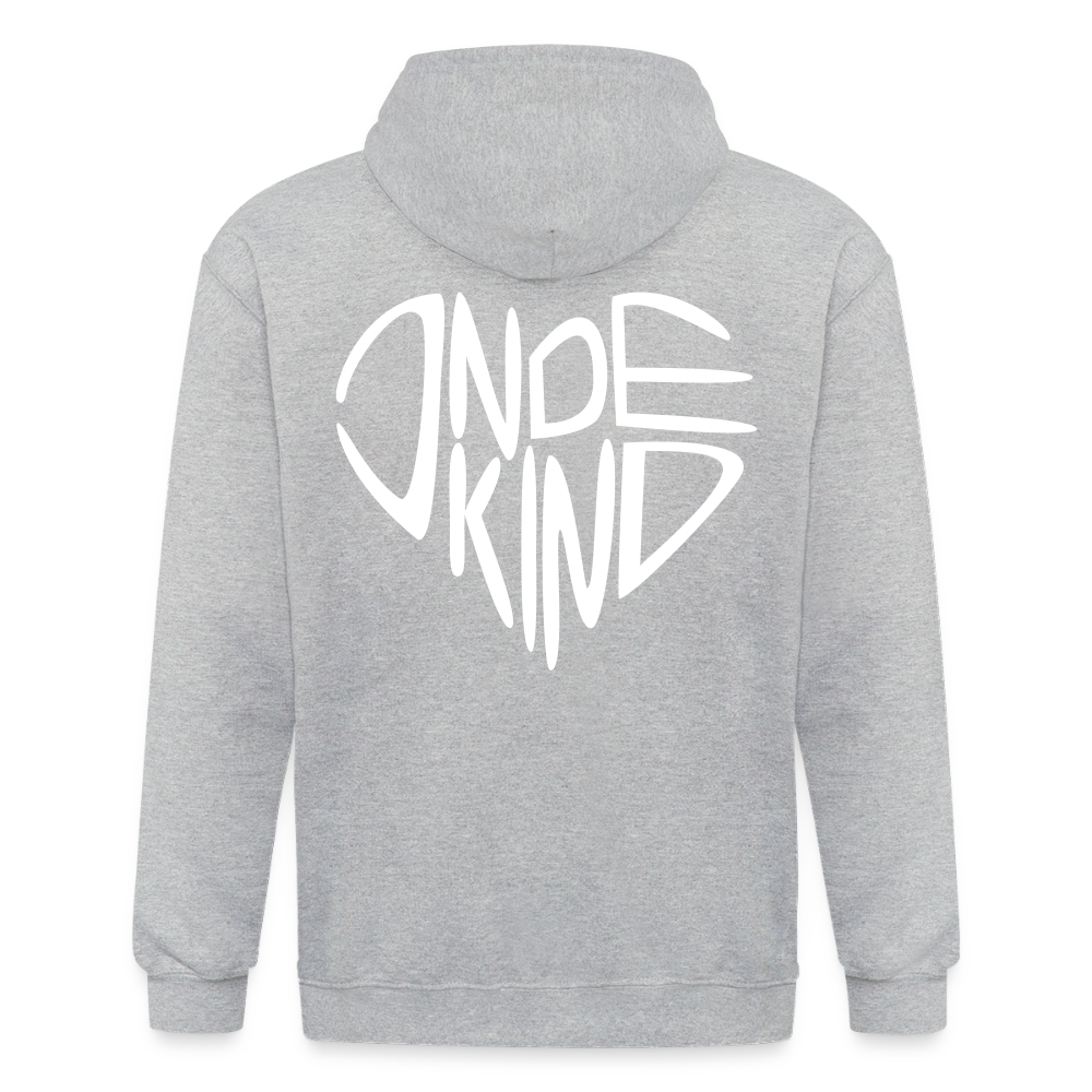 Zipper | Indekind Premium | Herz-Logo | Fü allemoole - Grau meliert