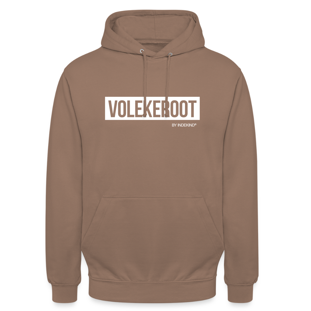 Hoodie | Volekeroot Klassik | Fü allemoole - Mokka