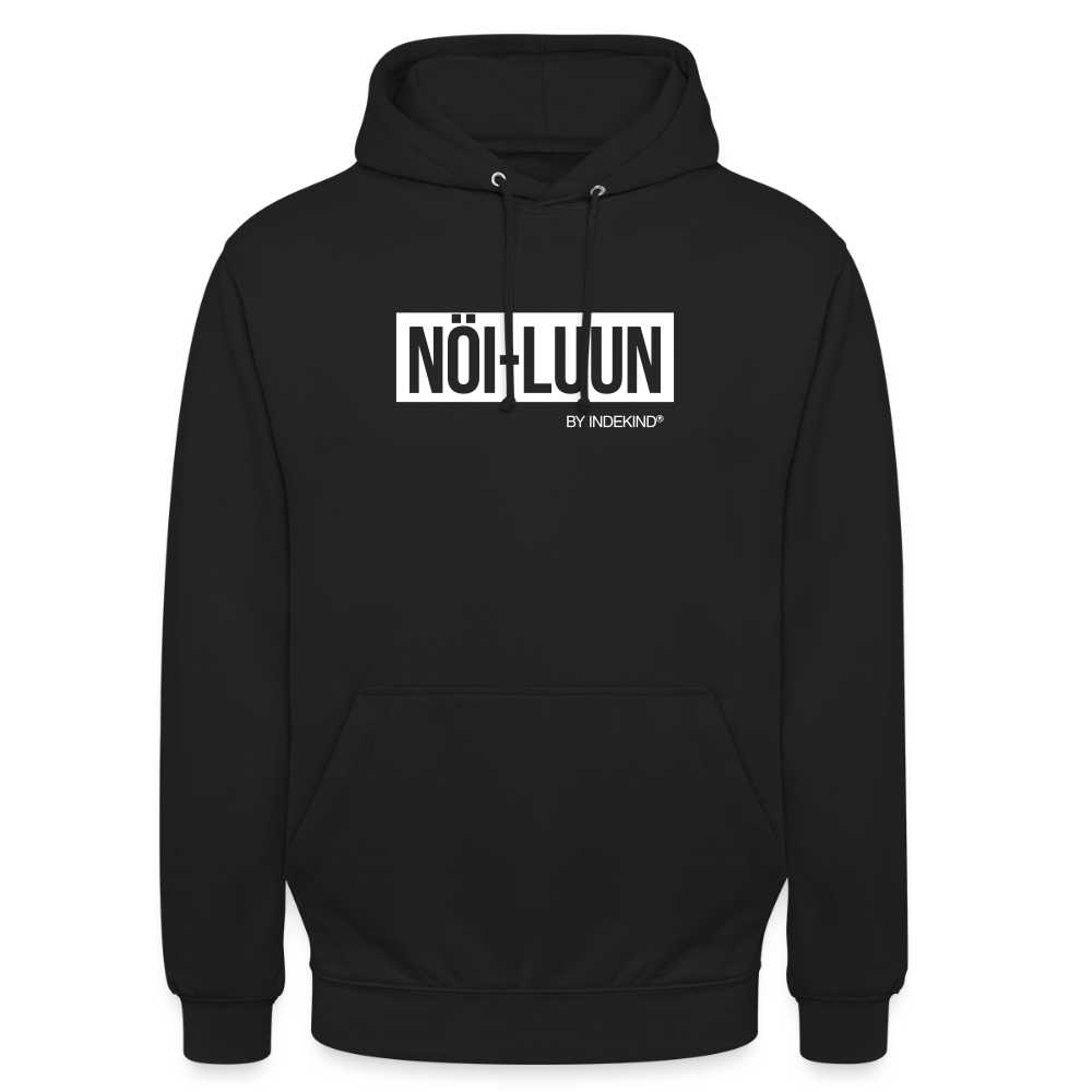 Hoodie | Nöi-Luun Klassik | Fü allemoole - Schwarz