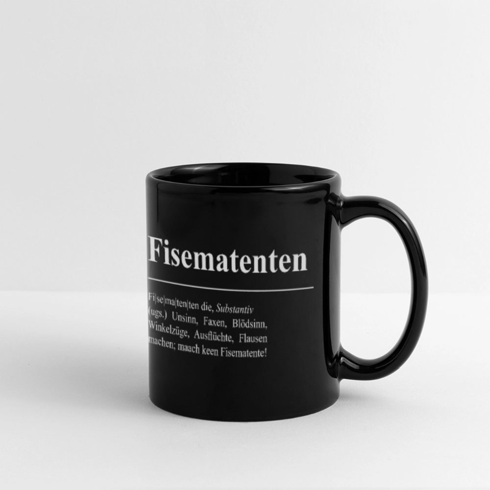 Tasse | Eischwiele Platt | Fisematenten - Schwarz