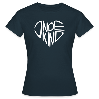 T-Shirt | Indekind Premium | Herz-Logo | Mädsche - Navy