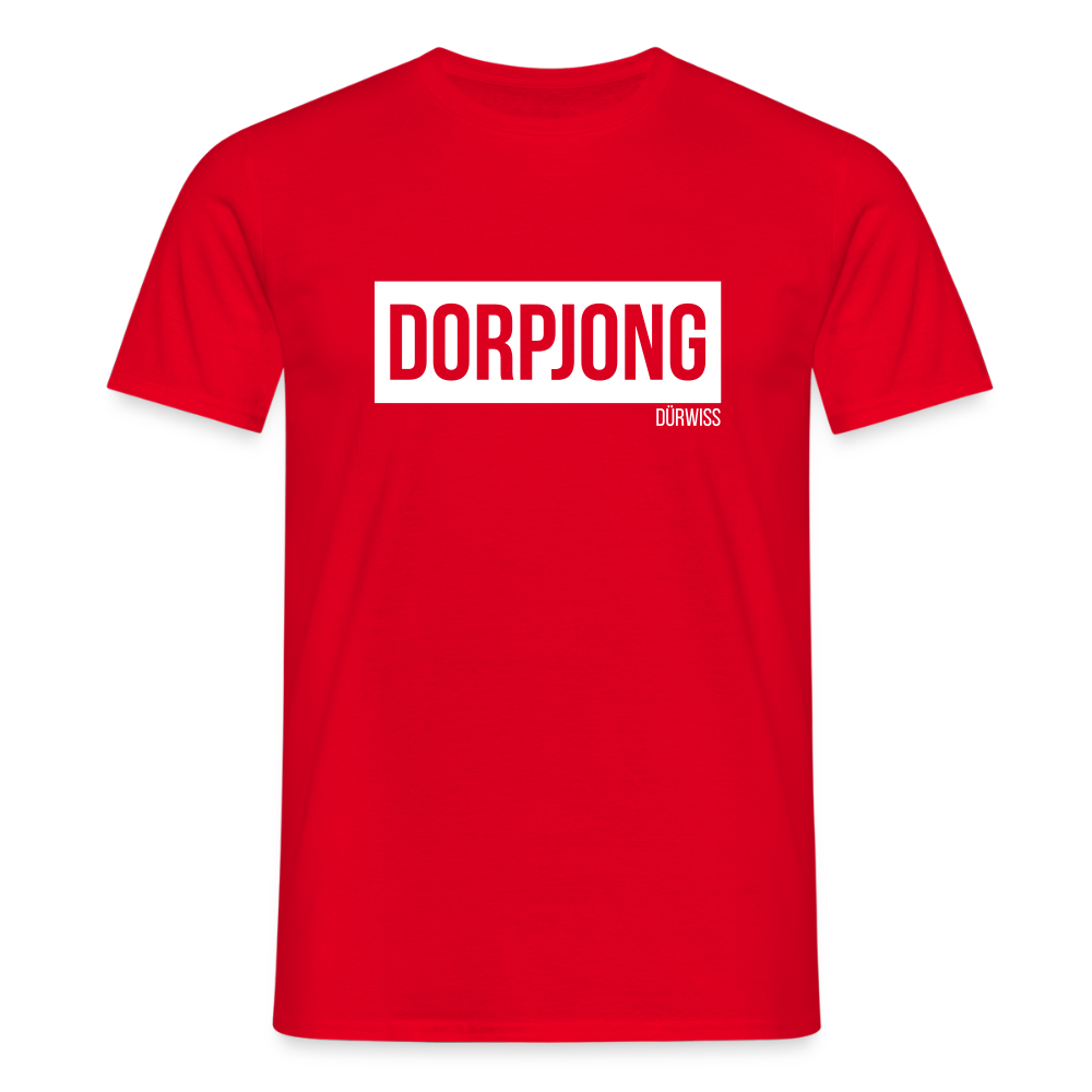 T-Shirt | Dorpjong Dürwiss Klassik | Manns-Lüü - Rot