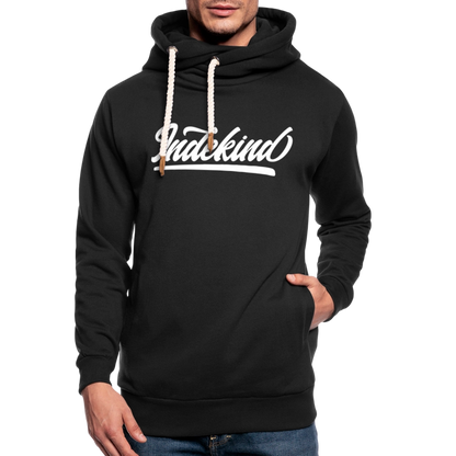 Hoodie | Indekind Schalkragen | Fü allemoole - Schwarz