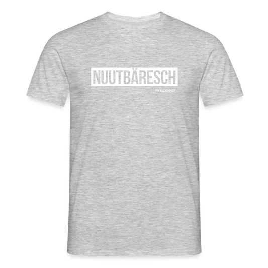 T-Shirt | Nuutbäresch Klassik | Manns-Lüü - Grau meliert