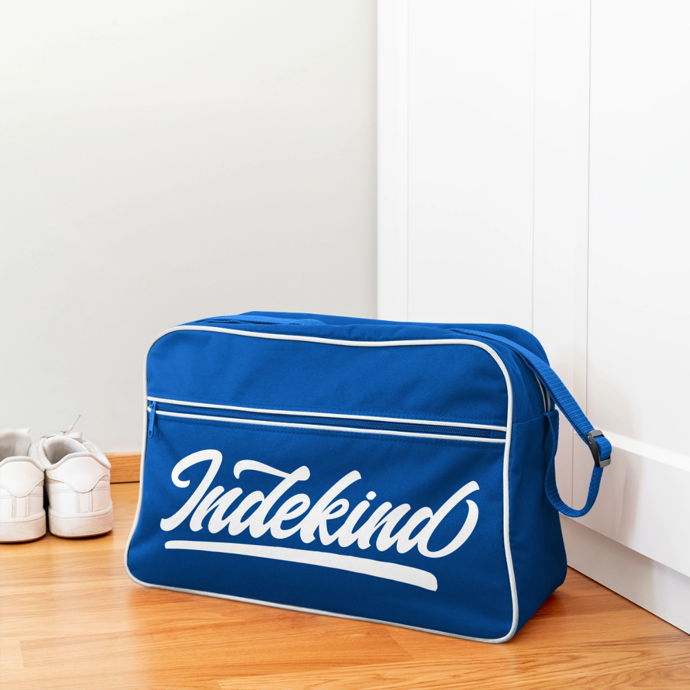 Retro Tasche | Indekind Klassik - Blau/Weiß