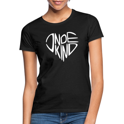 T-Shirt | Indekind Premium | Herz-Logo | Mädsche - Schwarz