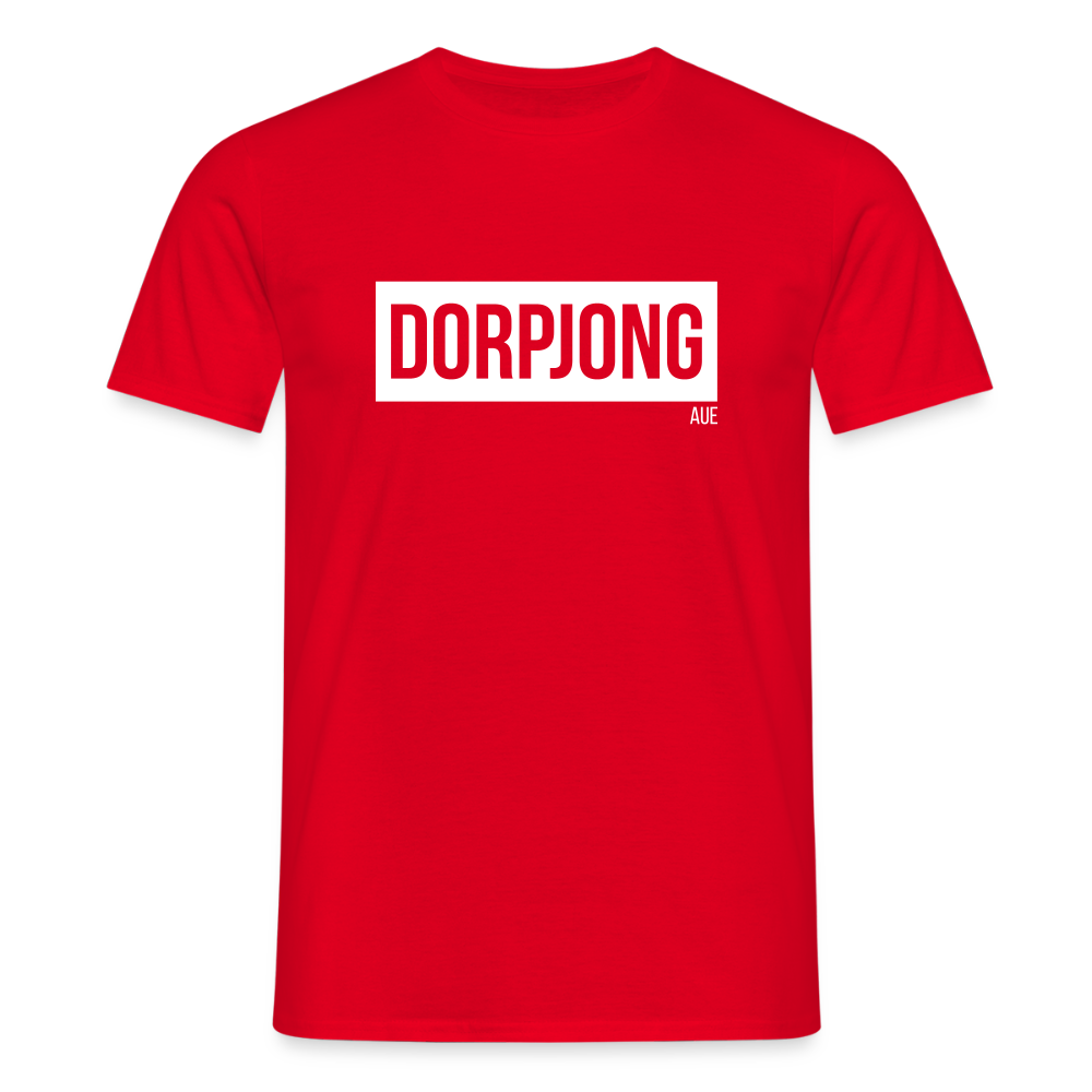 T-Shirt | Dorpjong Aue Klassik | Manns-Lüü - Rot