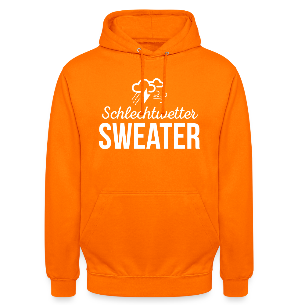 Hoodie | Schlechtwetter Sweater | Fü allemoole - Orange