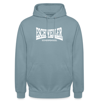 Statement Hoodie | Scherpenseel | Fü allemoole - Nebelblau