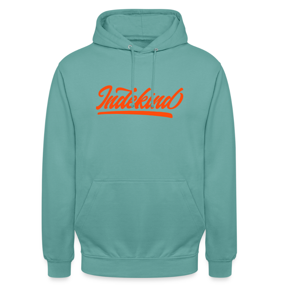Hoodie | Indekind Neon Orange Klassik| Fü allemoole - Pastelltürkis