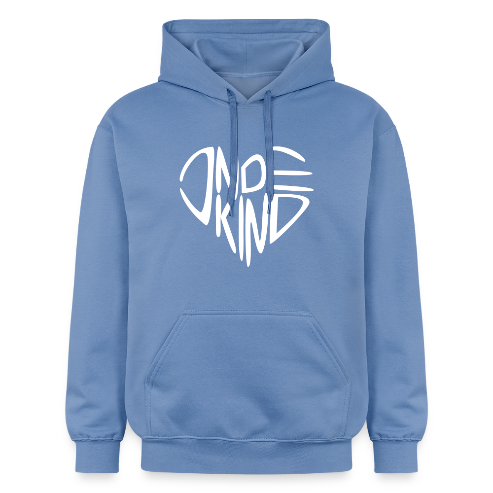 Hoodie | Indekind Premium | Herz-Logo | Manns-Lüü - carolina blue