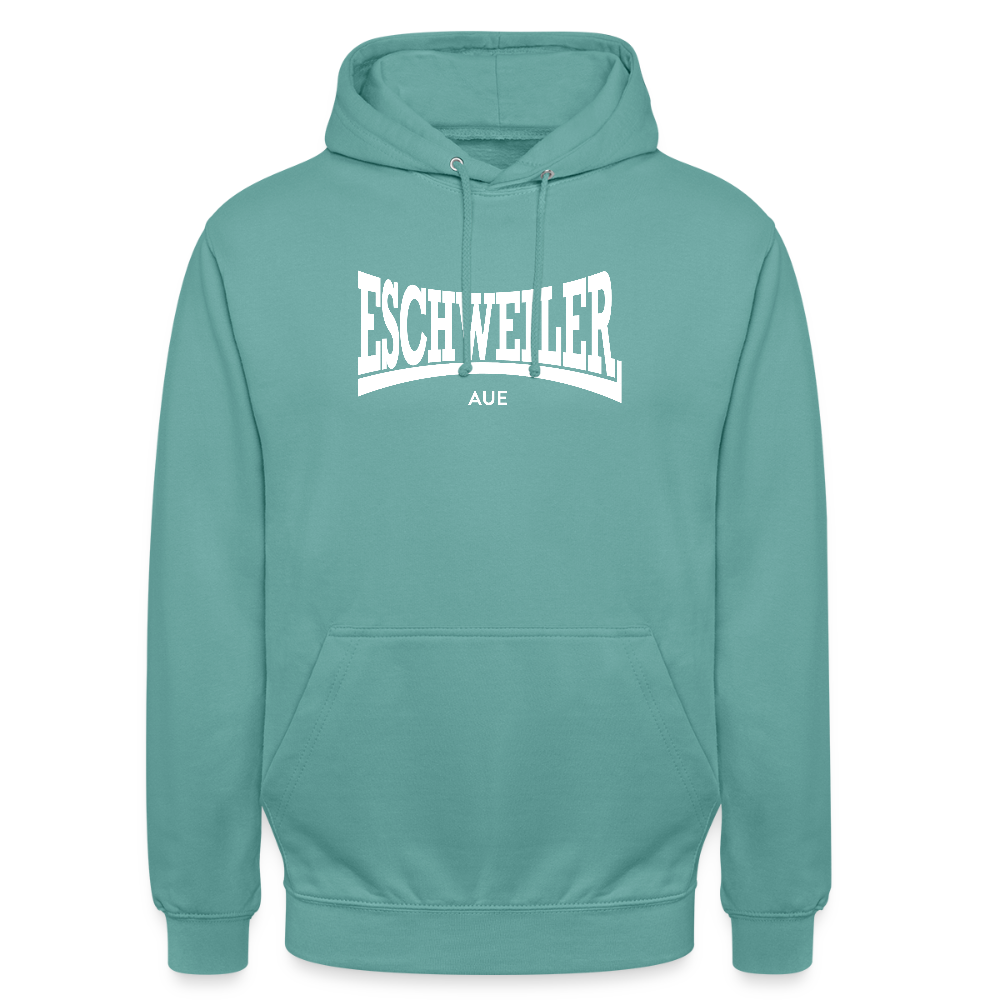 Statement-Hoodie | Aue | Fü allemoole - Pastelltürkis