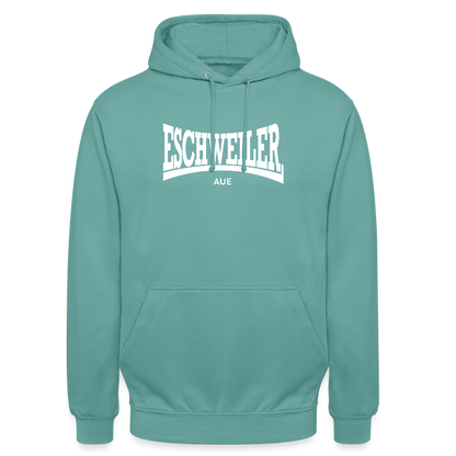 Statement-Hoodie | Aue | Fü allemoole - Pastelltürkis