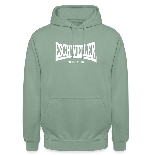 Statement-Hoodie | Neu-Lohn | Fü allemoole - Graugrün