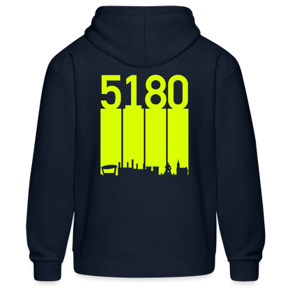 Hoodie | 5180 Skyline | Neon Jael | Fü allemoole - Navy