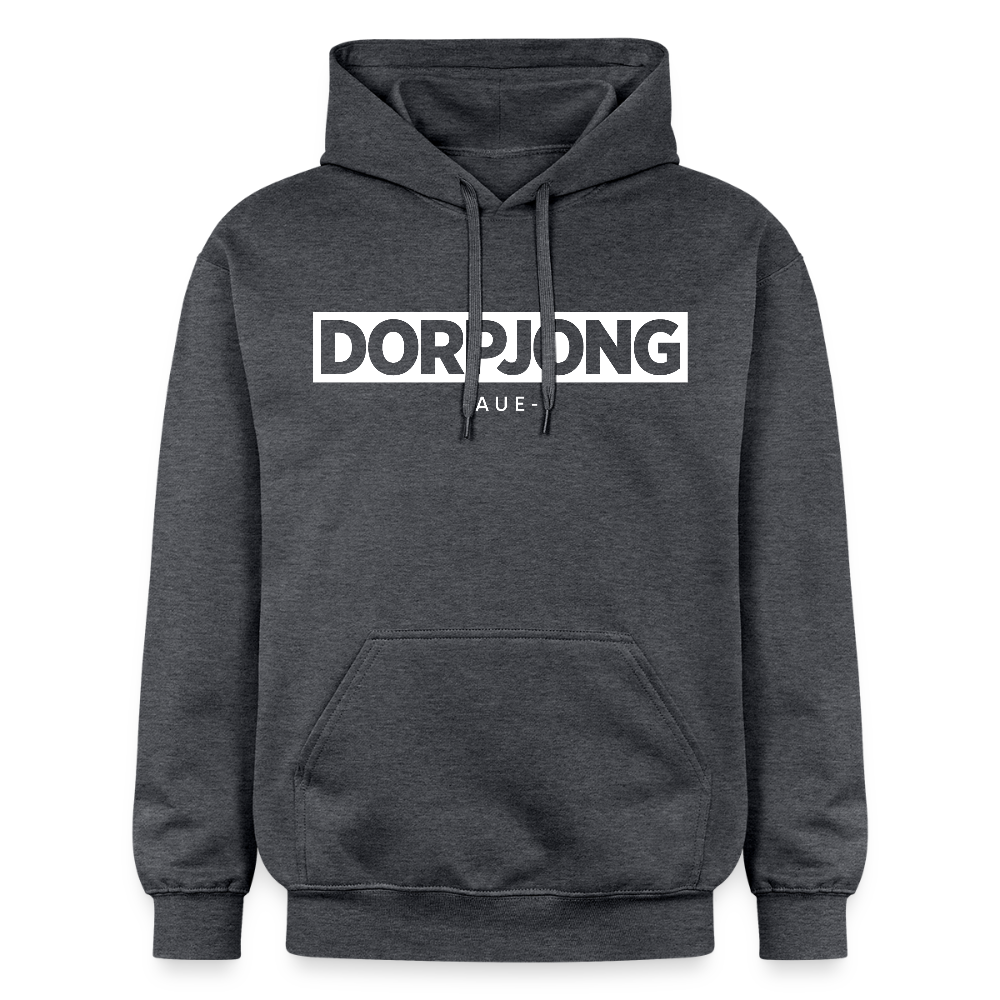 Hoodie | Dorpjong Aue Premium | Manns-Lüü - Dunkelgrau meliert
