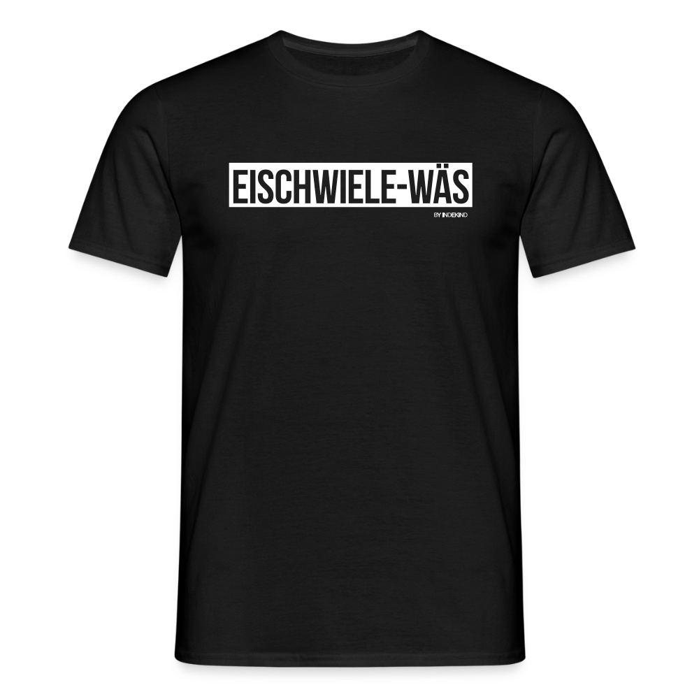 T-Shirt | Eischwiele-Wäs Klassik | Manns-Lüü - Schwarz