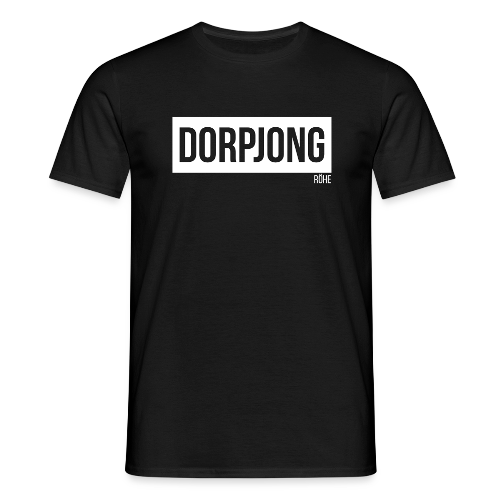 T-Shirt | Dorpjong Röhe Klassik | Manns-Lüü - Schwarz