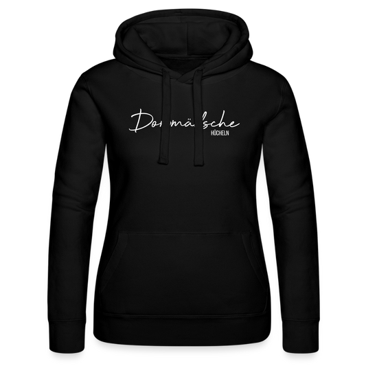 Hoodie | Dorpmädsche Hücheln Premium | Mädsche - Schwarz
