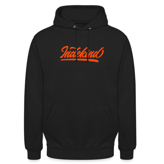 Hoodie | Indekind Neon Orange Klassik| Fü allemoole - Schwarz