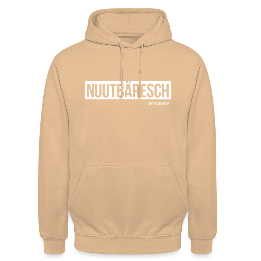 Hoodie | Nuutbäresch Klassik | Fü allemoole - Pfirsich