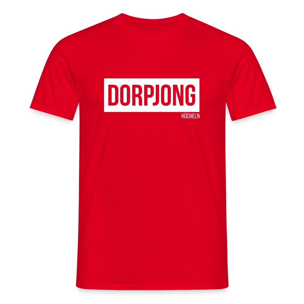 T-Shirt | Dorpjong Hücheln Klassik | Manns-Lüü - Rot