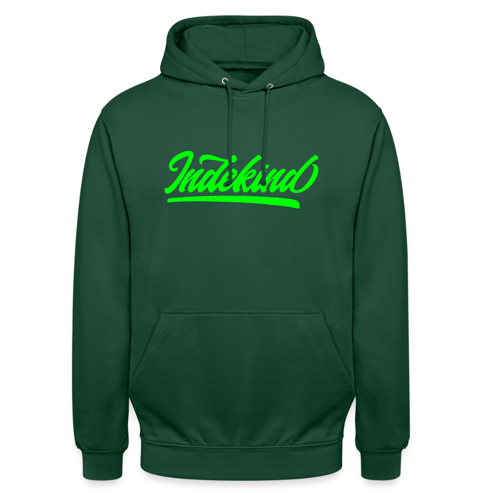 Hoodie | Indekind Neon Jröng Klassik | Fü allemoole - Flaschengrün