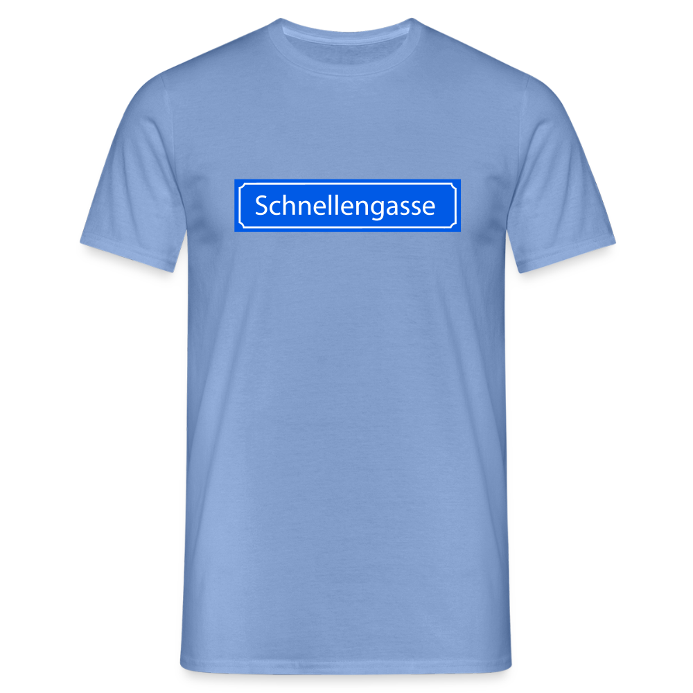 T-Shirt | Schnellengasse | Manns-Lüü - carolina blue