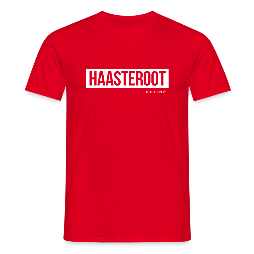 T-Shirt | Haasteroot Klassik | Manns-Lüü - Rot