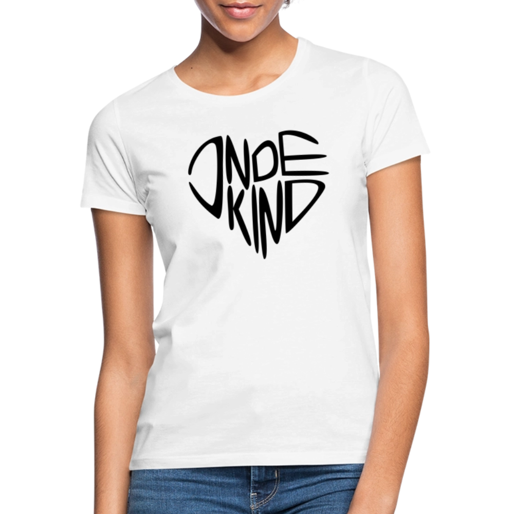 T-Shirt | Indekind Premium | Herz-Logo | Mädsche - Weiß