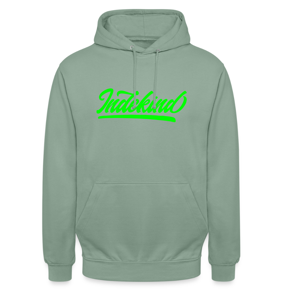 Hoodie | Indekind Neon Jröng Klassik | Fü allemoole - Graugrün
