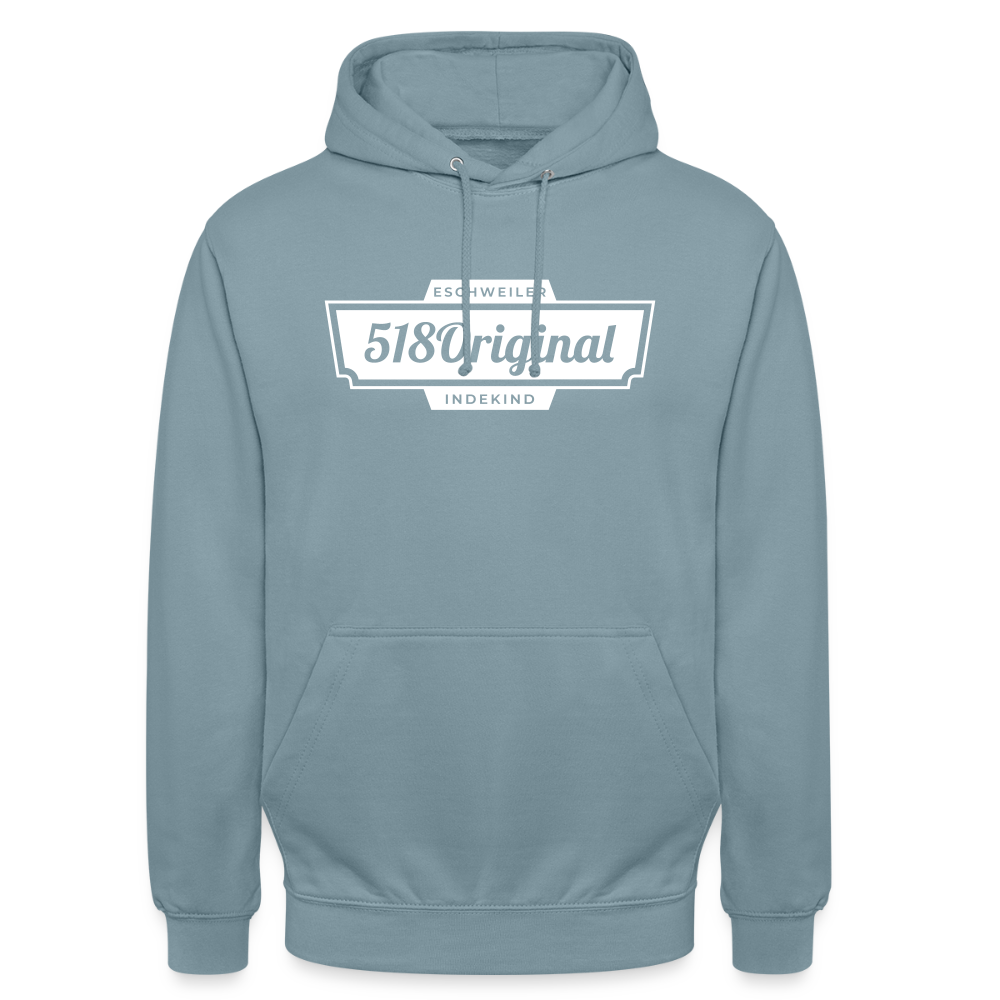 Hoodie | 518Original | Fü allemoole - Nebelblau