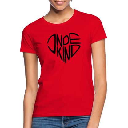 T-Shirt | Indekind Premium | Herz-Logo | Mädsche - Rot