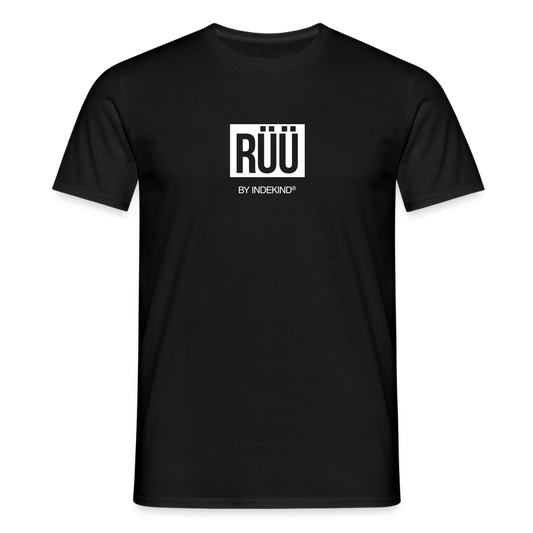 T-Shirt | Rüü Klassik | Manns-Lüü - Schwarz