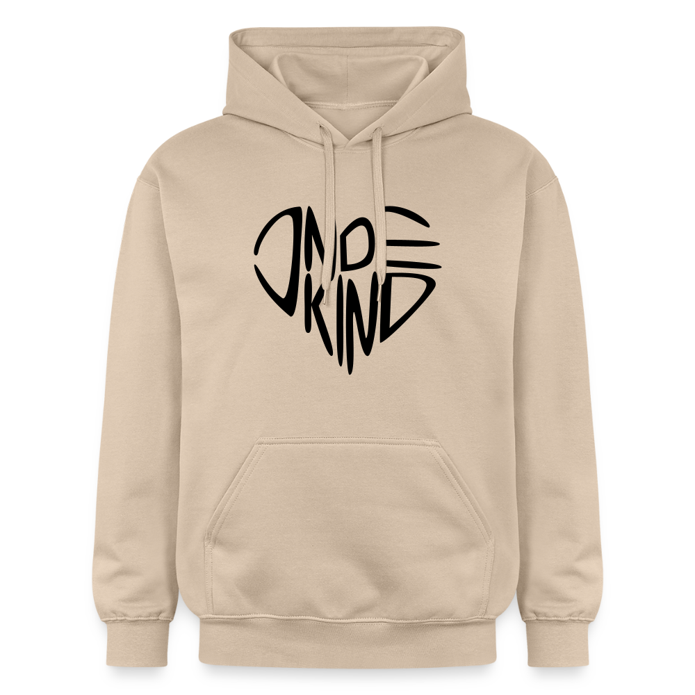 Hoodie | Indekind Premium | Herz-Logo | Manns-Lüü - Sand