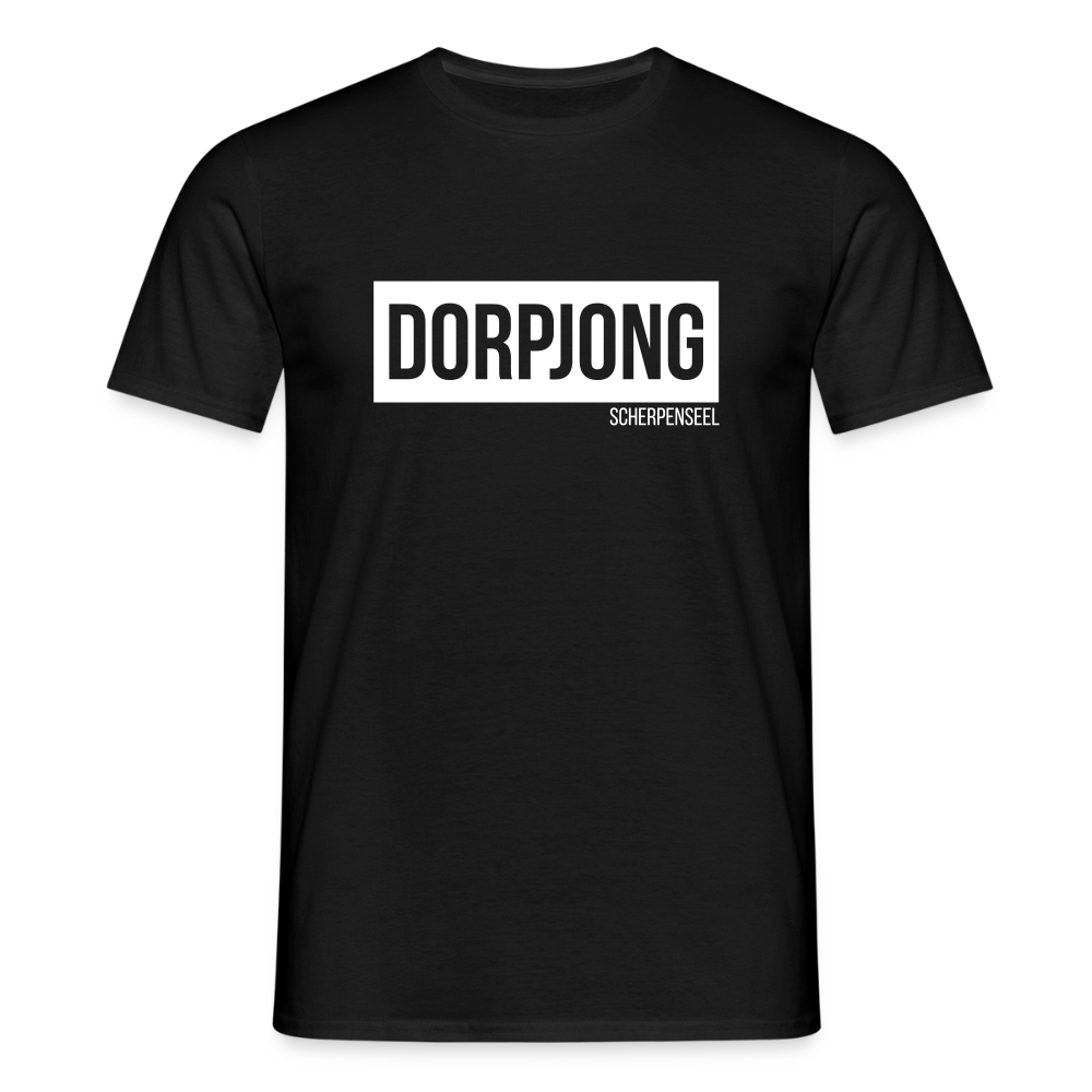 T-Shirt | Dorpjong Scherpenseel Klassik | Manns-Lüü - Schwarz
