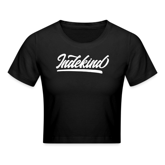 Crop T-Shirt | Indekind Klassik | Mädsche - Schwarz