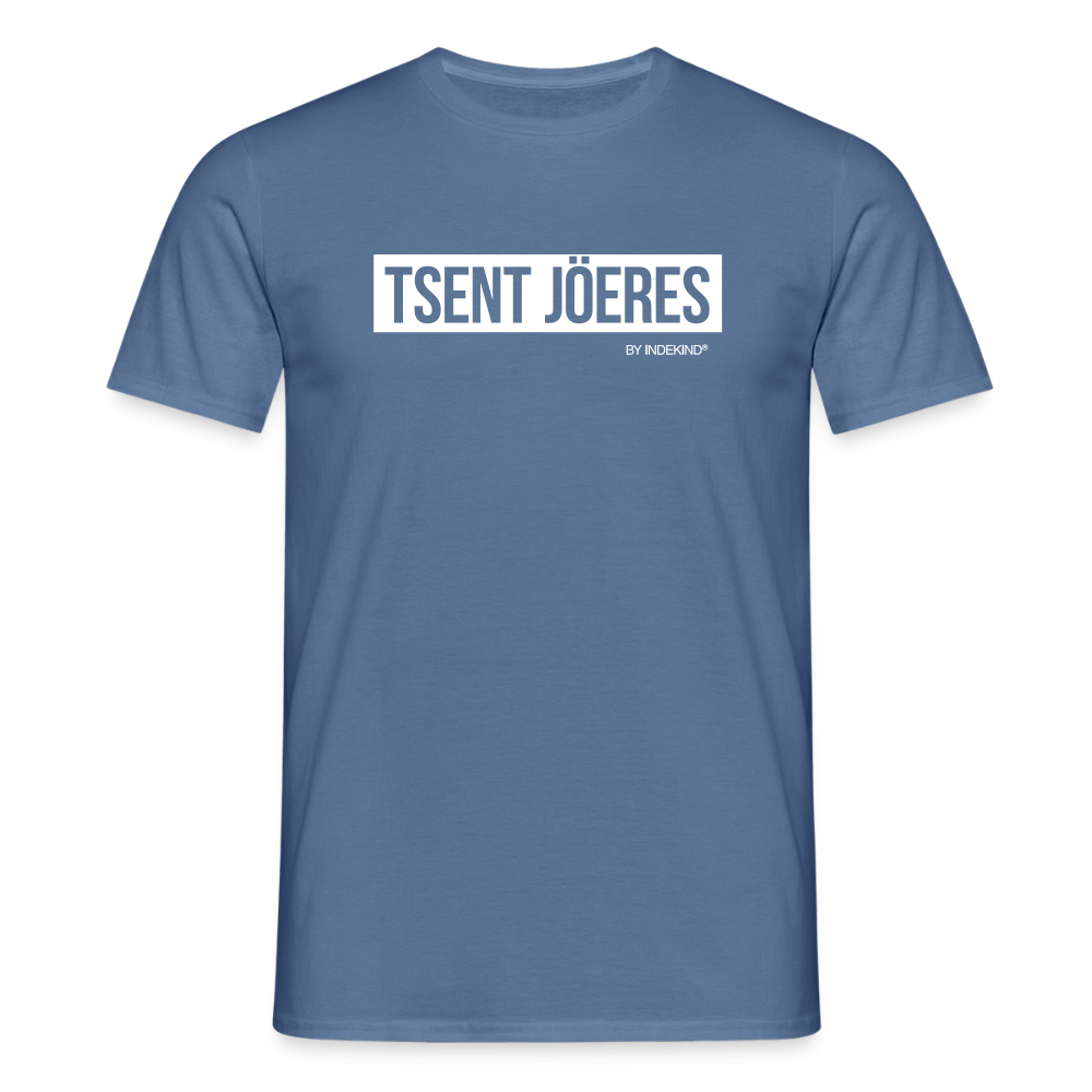 T-Shirt | Tsent Jöeres Klassik | Manns-Lüü - Taubenblau 