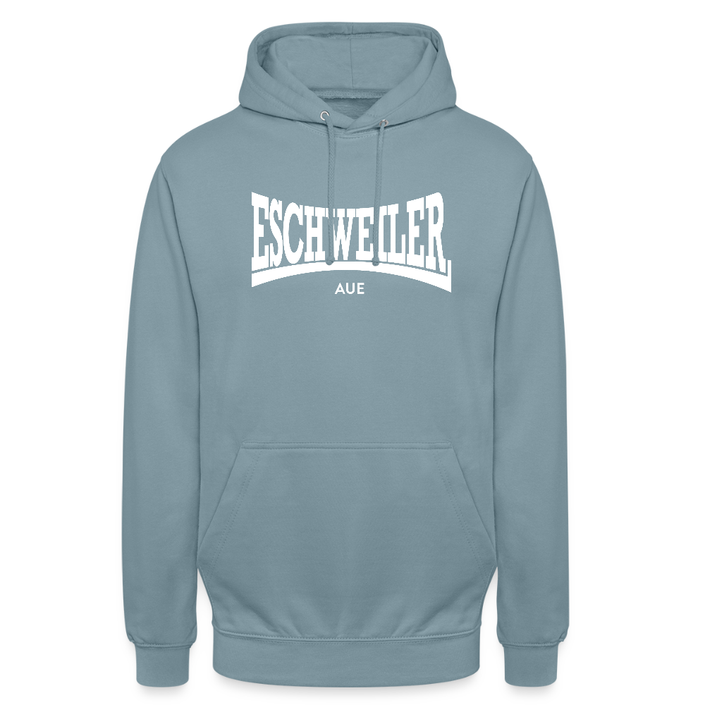 Statement-Hoodie | Aue | Fü allemoole - Nebelblau