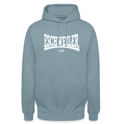 Statement-Hoodie | Aue | Fü allemoole - Nebelblau