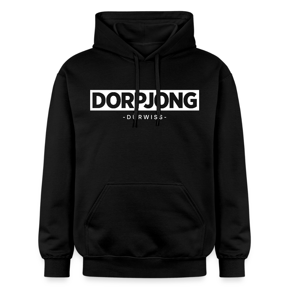 Hoodie | Dorpjong Dürwiss Premium | Manns-Lüü - Schwarz