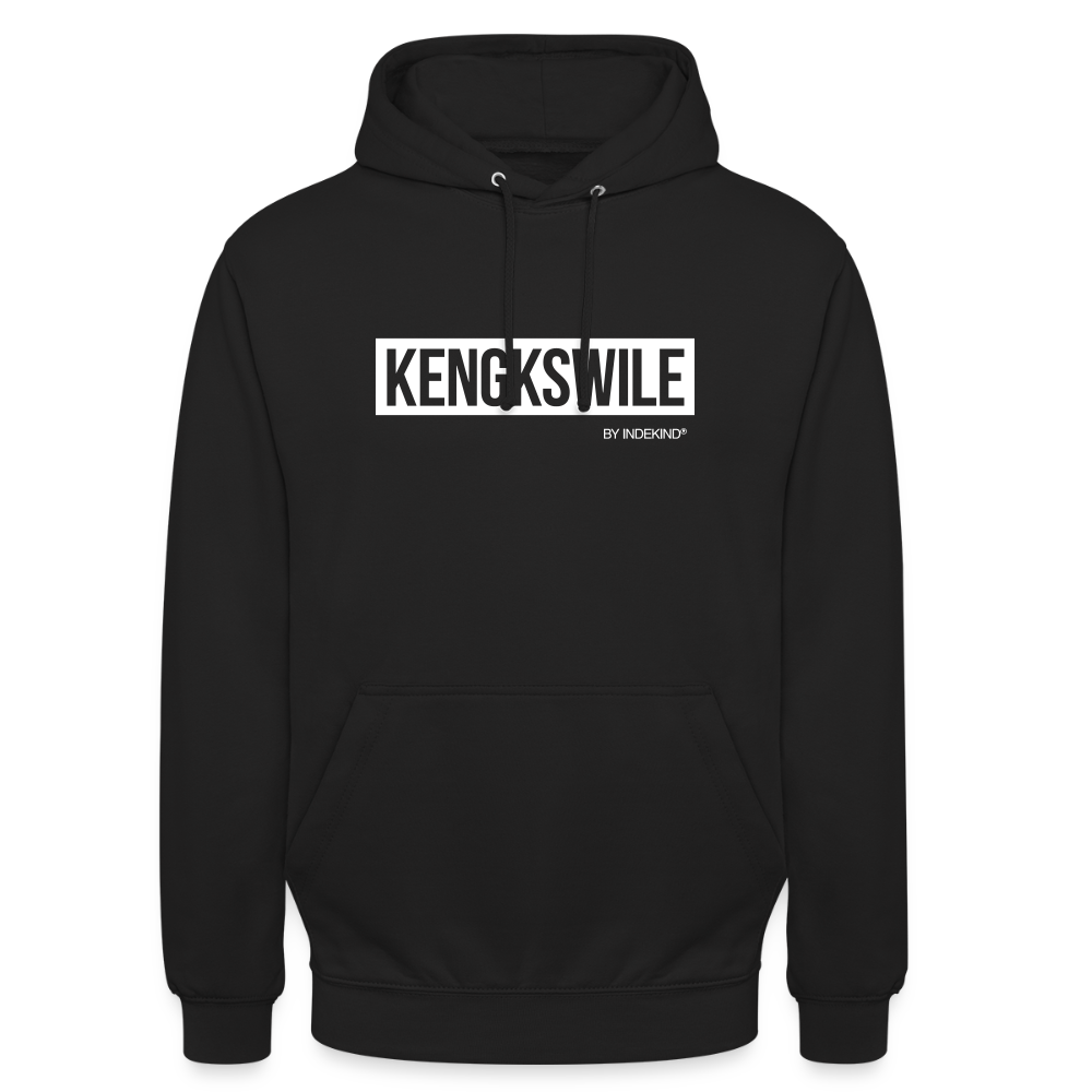Hoodie | Kengkswile Klassik | Fü allemoole - Schwarz