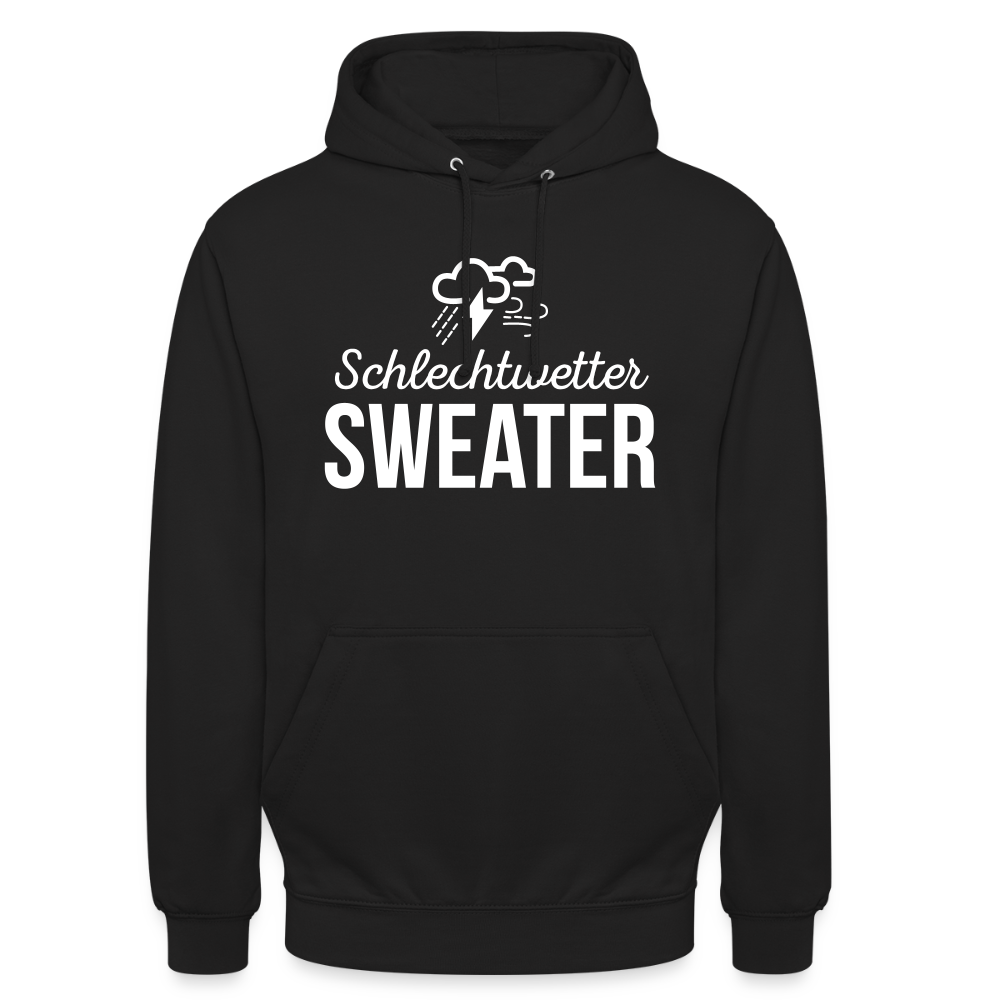 Hoodie | Schlechtwetter Sweater | Fü allemoole - Schwarz