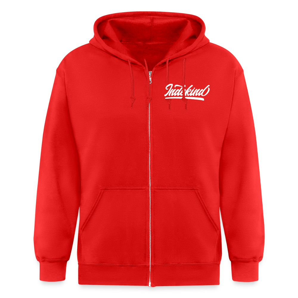 Zipper | Indekind Premium | Herz-Logo | Fü allemoole - Rot